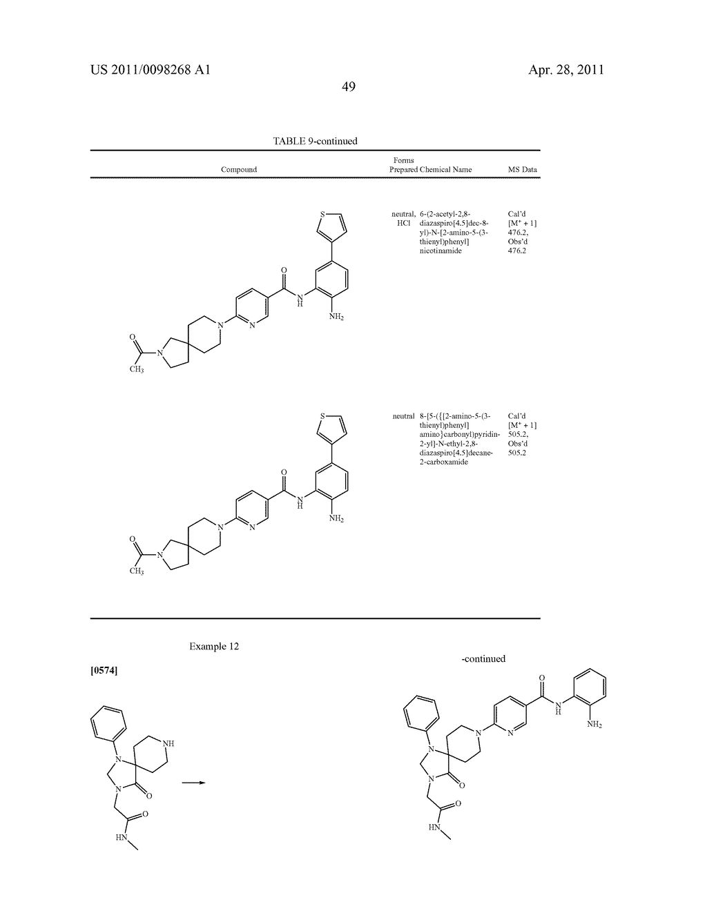 SPIROCYCLIC COMPOUNDS - diagram, schematic, and image 50