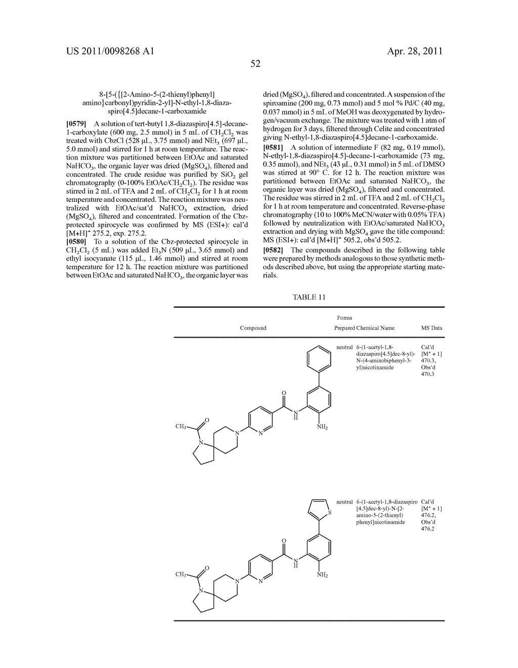 SPIROCYCLIC COMPOUNDS - diagram, schematic, and image 53