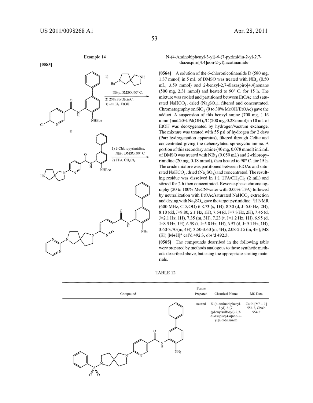 SPIROCYCLIC COMPOUNDS - diagram, schematic, and image 54