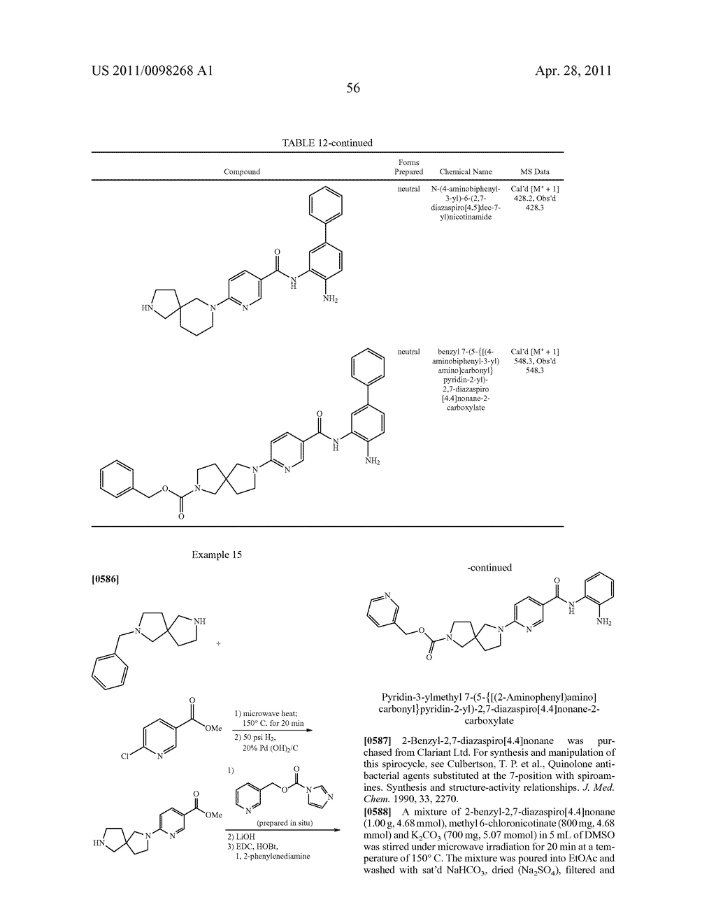 SPIROCYCLIC COMPOUNDS - diagram, schematic, and image 57