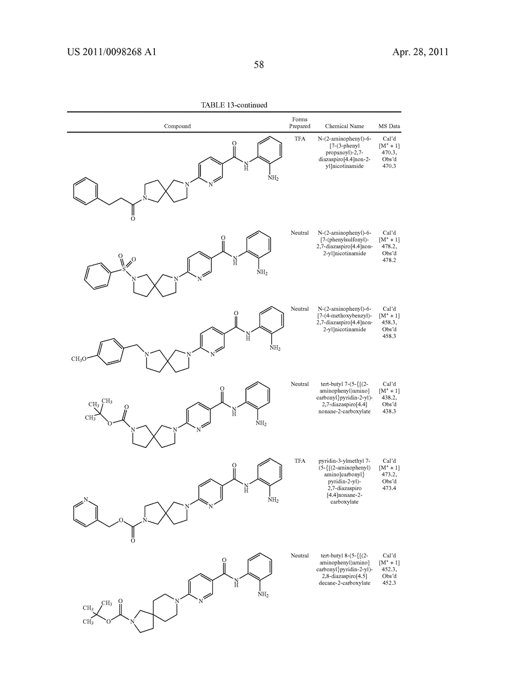 SPIROCYCLIC COMPOUNDS - diagram, schematic, and image 59