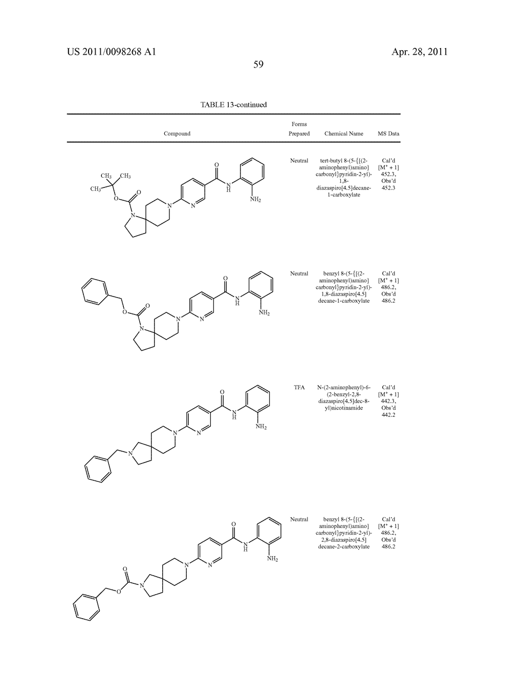 SPIROCYCLIC COMPOUNDS - diagram, schematic, and image 60