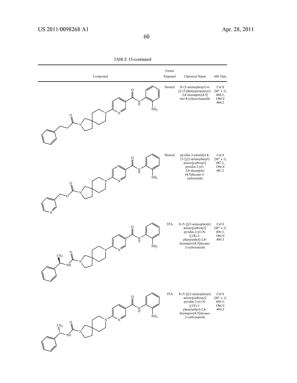 SPIROCYCLIC COMPOUNDS - diagram, schematic, and image 61