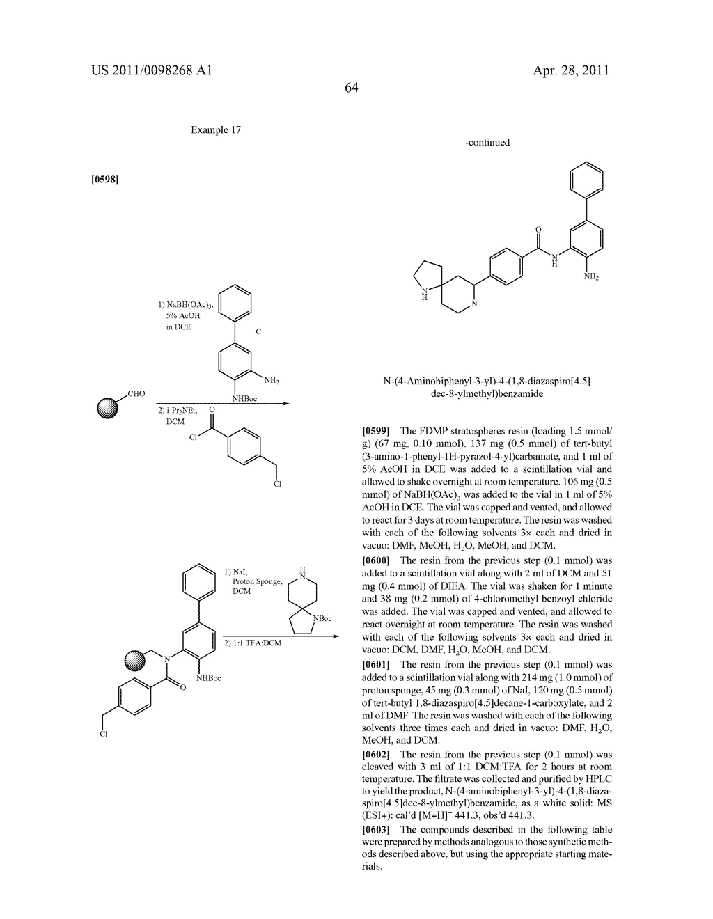 SPIROCYCLIC COMPOUNDS - diagram, schematic, and image 65