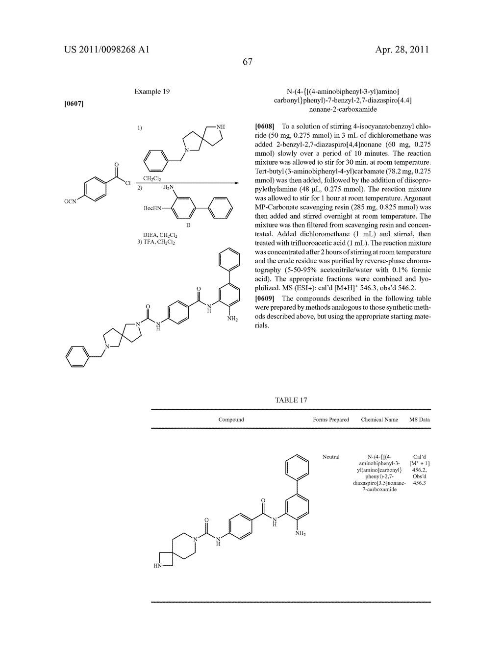 SPIROCYCLIC COMPOUNDS - diagram, schematic, and image 68