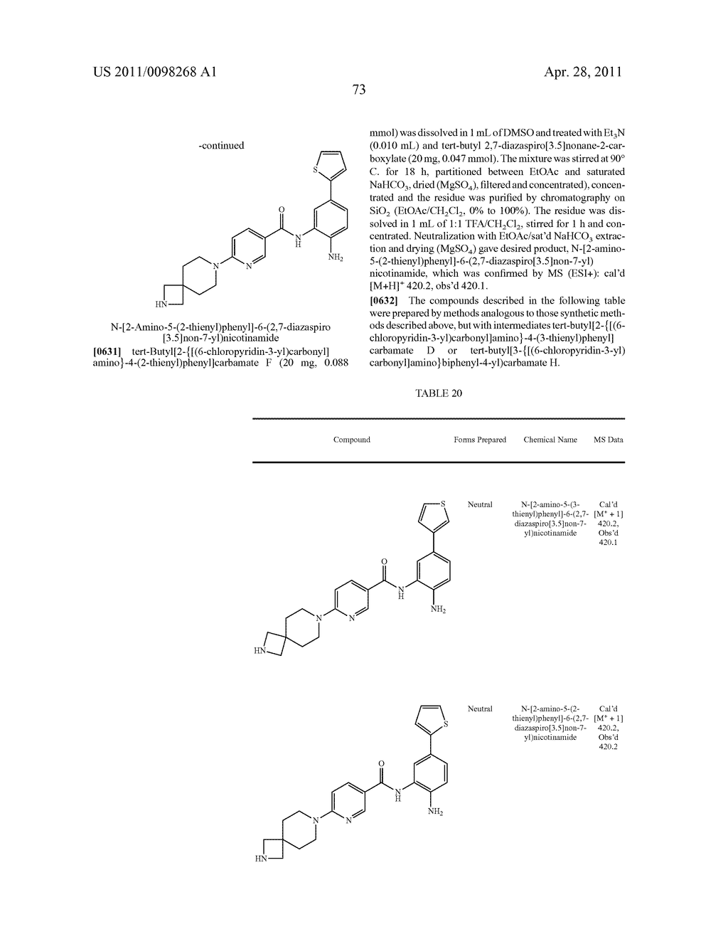 SPIROCYCLIC COMPOUNDS - diagram, schematic, and image 74