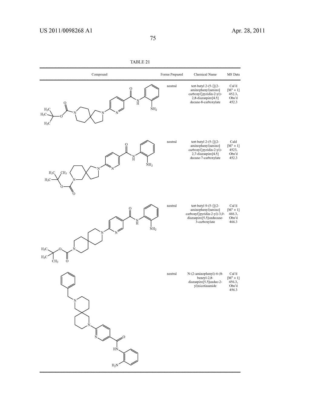 SPIROCYCLIC COMPOUNDS - diagram, schematic, and image 76