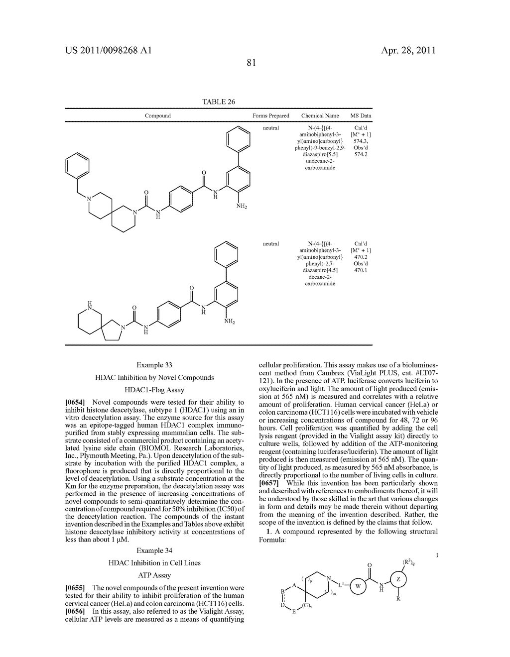 SPIROCYCLIC COMPOUNDS - diagram, schematic, and image 82