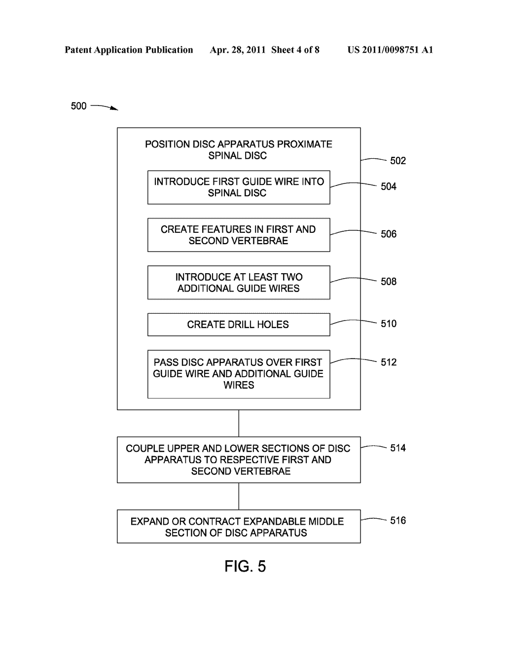 APPARATUS FOR COMPRESSING OR DECOMPRESSING A SPINAL DISC AND METHOD OF USE THEREOF - diagram, schematic, and image 05