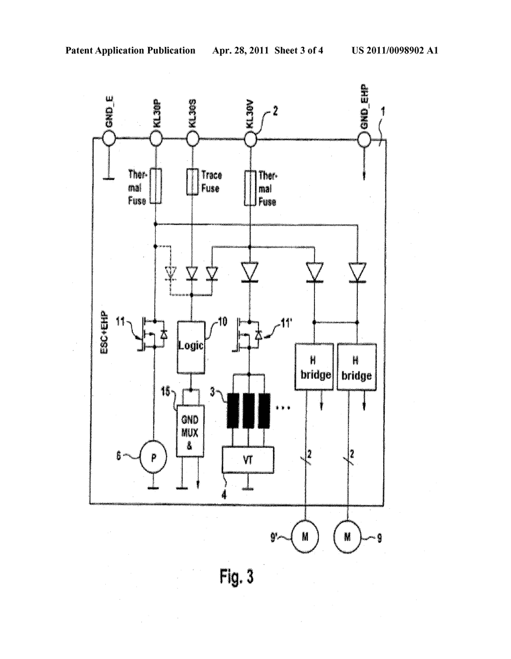 BRAKE CONTROL DEVICE FOR DRIVING AND/OR CONTROLLING ACTUATORS FOR INFLUENCING A BRAKING FUNCTION OF A MOTOR VEHICLE - diagram, schematic, and image 04