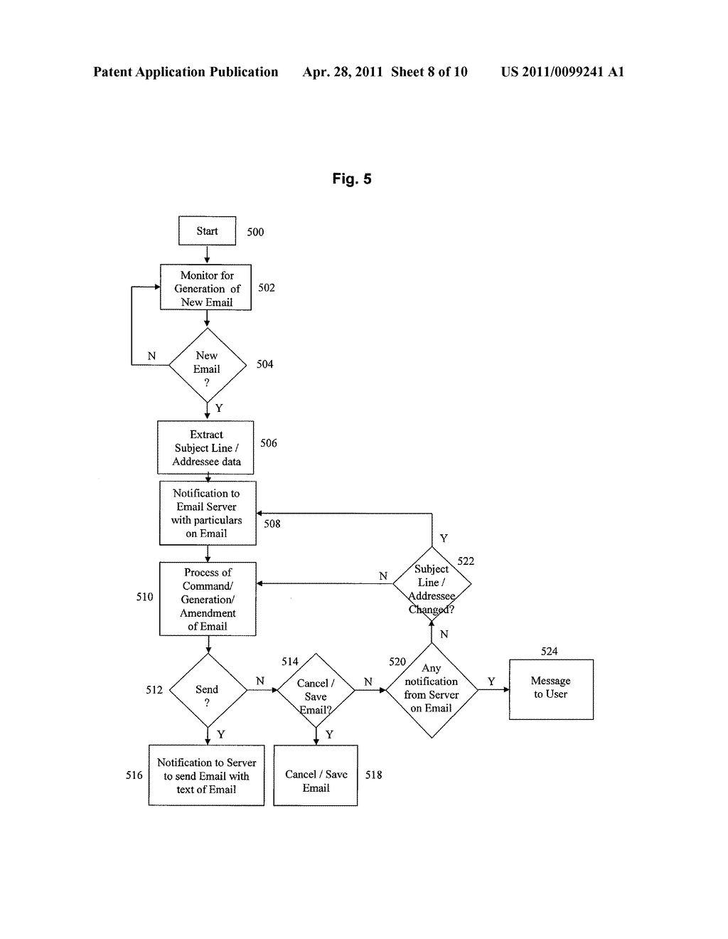 SYSTEM AND METHOD FOR PROVIDING INFORMATION ON A RECEIVED COMMUNICATION FOR AN ELECTRONIC COMMUNICATION DEVICE - diagram, schematic, and image 09