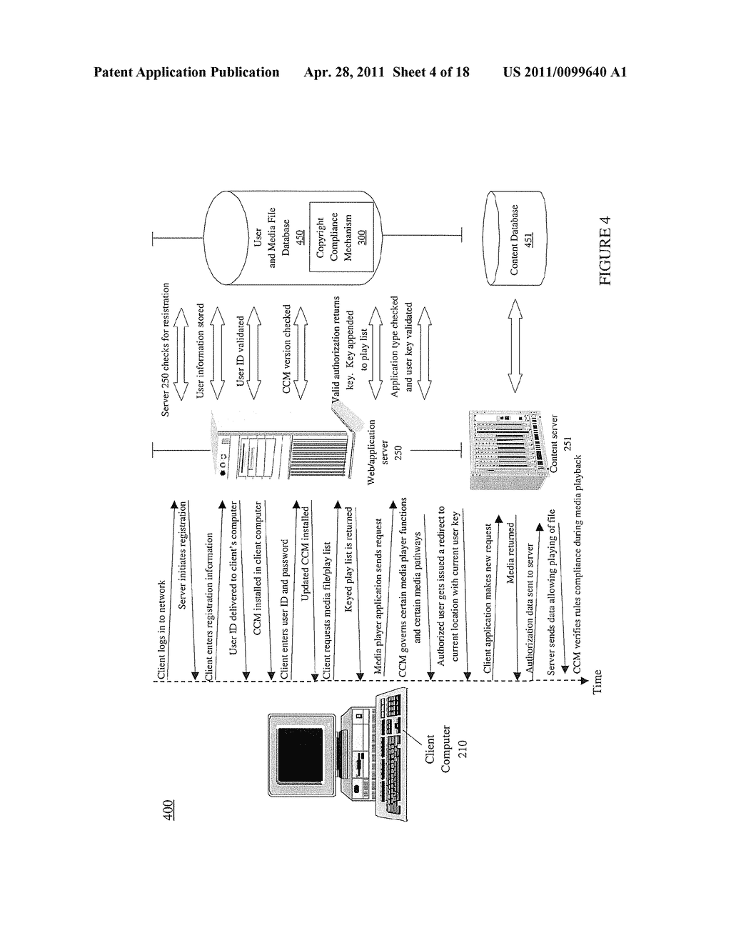 METHOD AND SYSTEM FOR SELECTIVELY CONTROLLING ACCESS TO PROTECTED MEDIA ON A MEDIA STORAGE DEVICE - diagram, schematic, and image 05