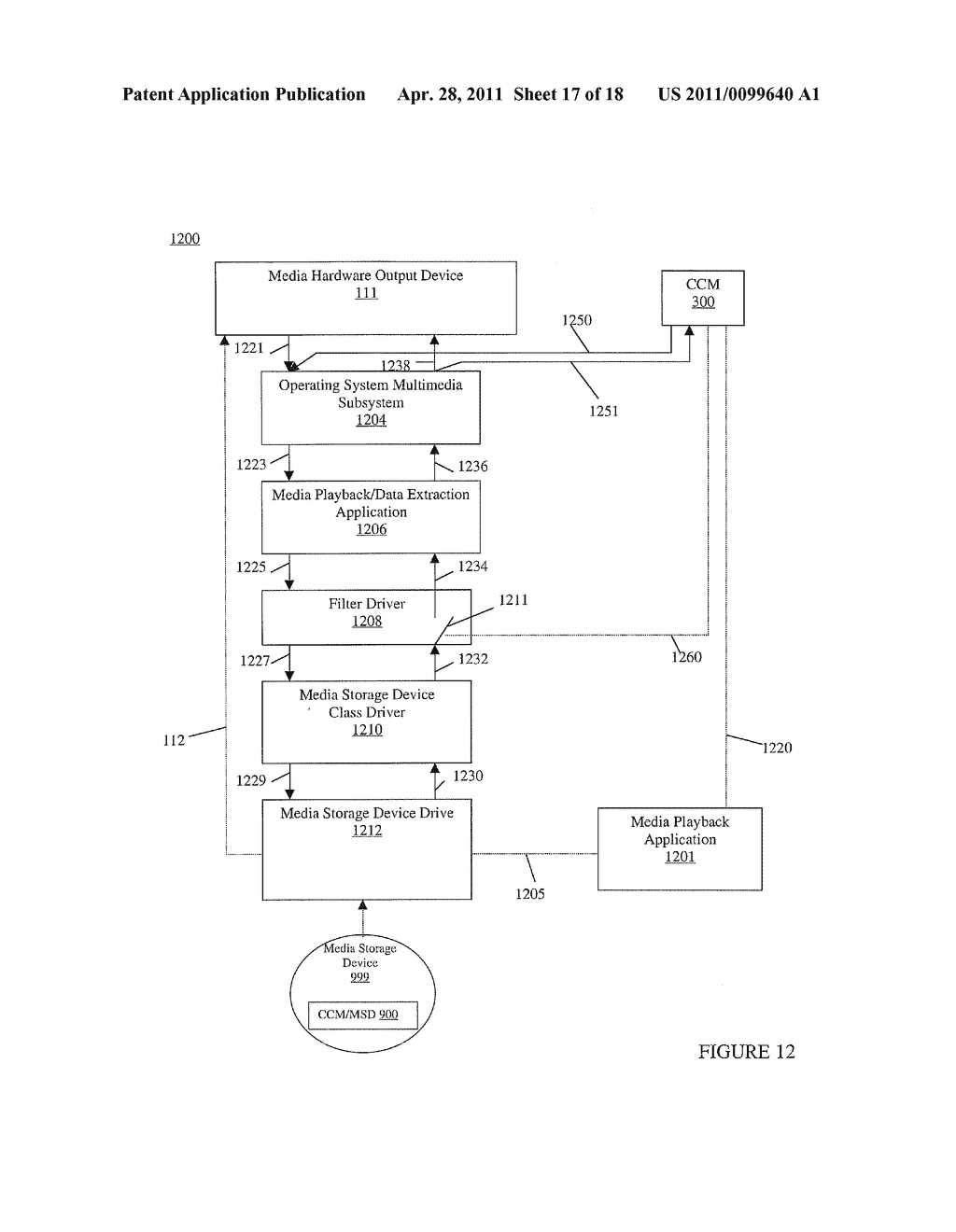 METHOD AND SYSTEM FOR SELECTIVELY CONTROLLING ACCESS TO PROTECTED MEDIA ON A MEDIA STORAGE DEVICE - diagram, schematic, and image 18