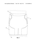 Athletic Garment with Articulated Body Protective Underlayer diagram and image