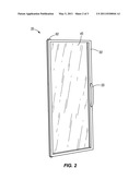 DOOR FOR A REFRIGERATED MERCHANDISER diagram and image