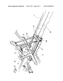 High performance human powered displacement boat including user articulating surface skimming outriggers (amaroas), and beaching, docking, heavy water capability diagram and image