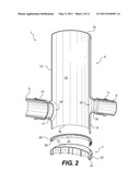 DRAINAGE SYSTEM HAVING AN END CAP FOR DIVERTING FLUID diagram and image