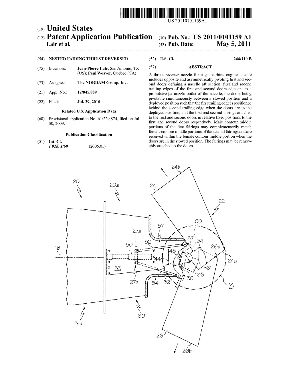 NESTED FAIRING THRUST REVERSER - diagram, schematic, and image 01