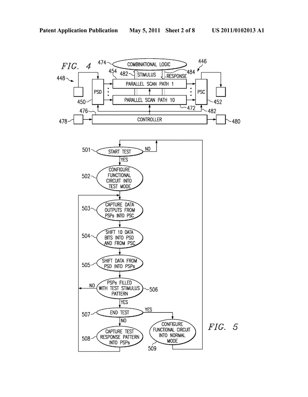 PARALLEL SCAN DISTRIBUTORS AND COLLECTORS AND PROCESS OF TESTING INTEGRATED CIRCUITS - diagram, schematic, and image 03