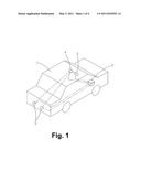 ON-VEHICLE THREE-DIMENSIONAL VIDEO SYSTEM AND METHOD OF MONITORING THE SURROUNDING ENVIRONMENT OF A VEHICLE USING THE SAME diagram and image