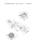 Acoustic backup alarm for providing acoustic and dual technology (acoustical and optical) operation diagram and image