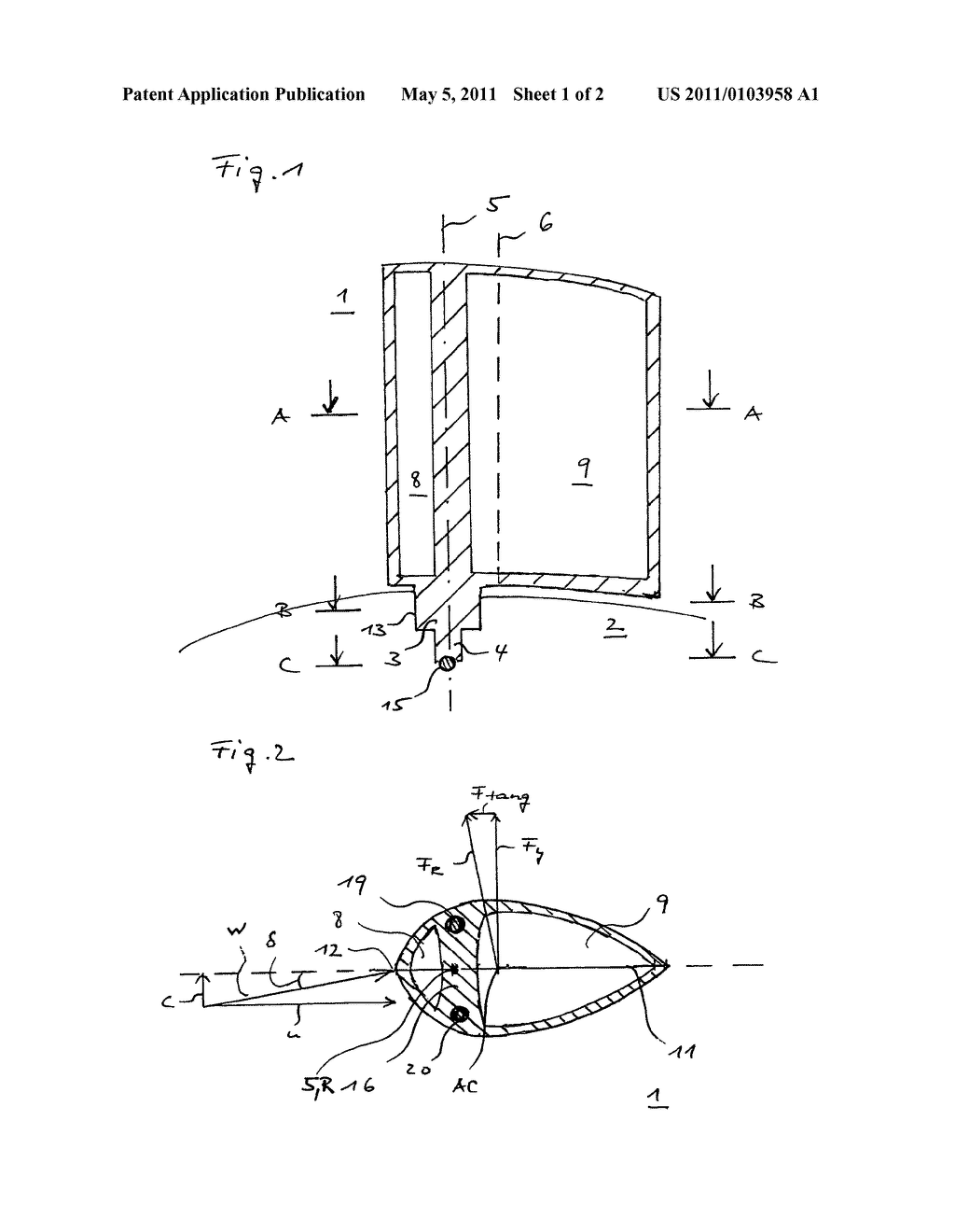 WELLS TURBINE HAVING PASSIVE ROTOR BLADE DISPLACEMENT - diagram, schematic, and image 02