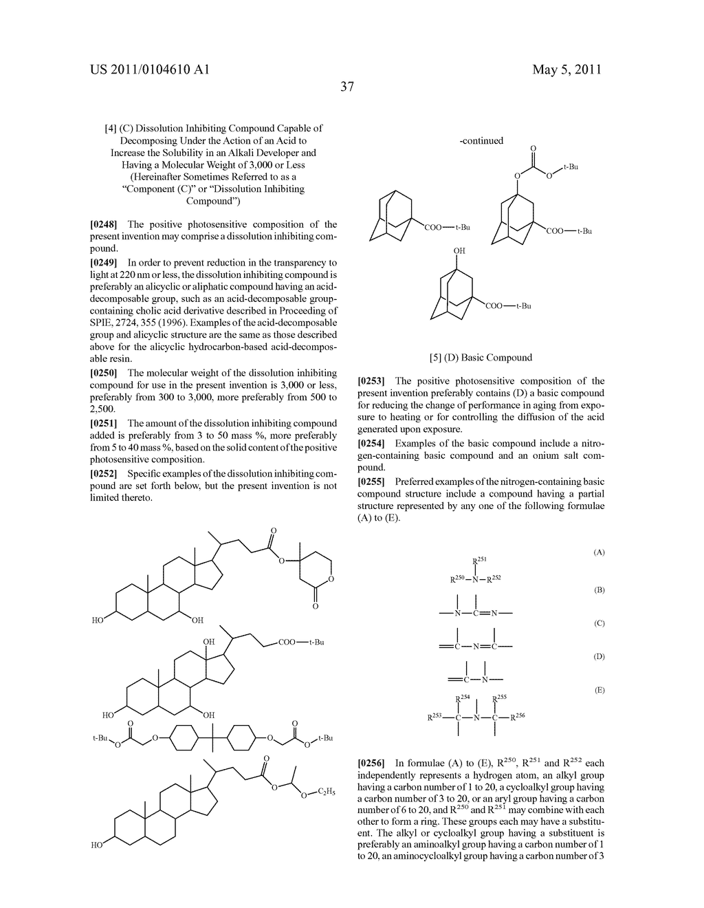 POSITIVE PHOTOSENSITIVE COMPOSITION AND PATTERN FORMING METHOD USING THE SAME - diagram, schematic, and image 39