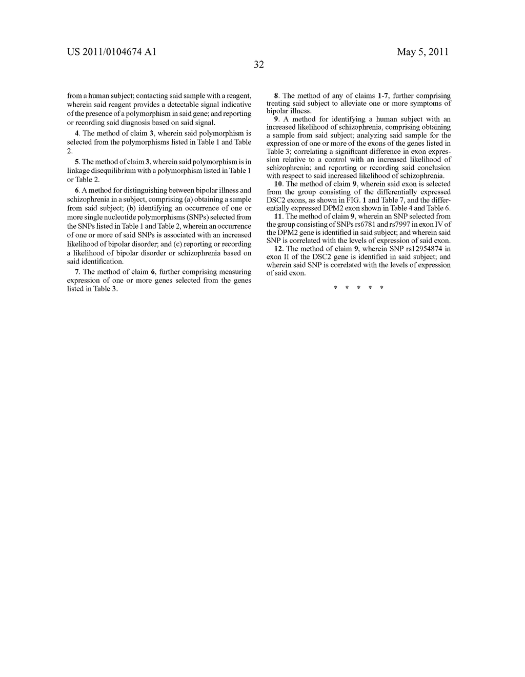 SNP DETECTION AND OTHER METHODS FOR CHARACTERIZING AND TREATING BIPOLAR DISORDER AND OTHER AILMENTS - diagram, schematic, and image 34