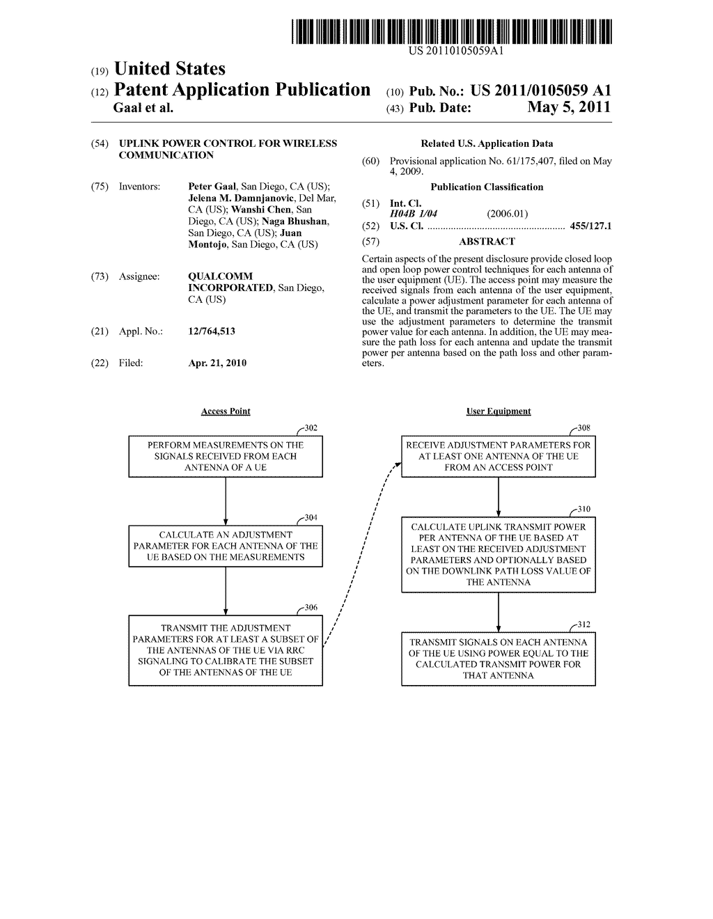 UPLINK POWER CONTROL FOR WIRELESS COMMUNICATION - diagram, schematic, and image 01