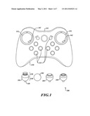 VIDEO GAME CONTROLLER HAVING USER SWAPPABLE CONTROL COMPONENTS diagram and image