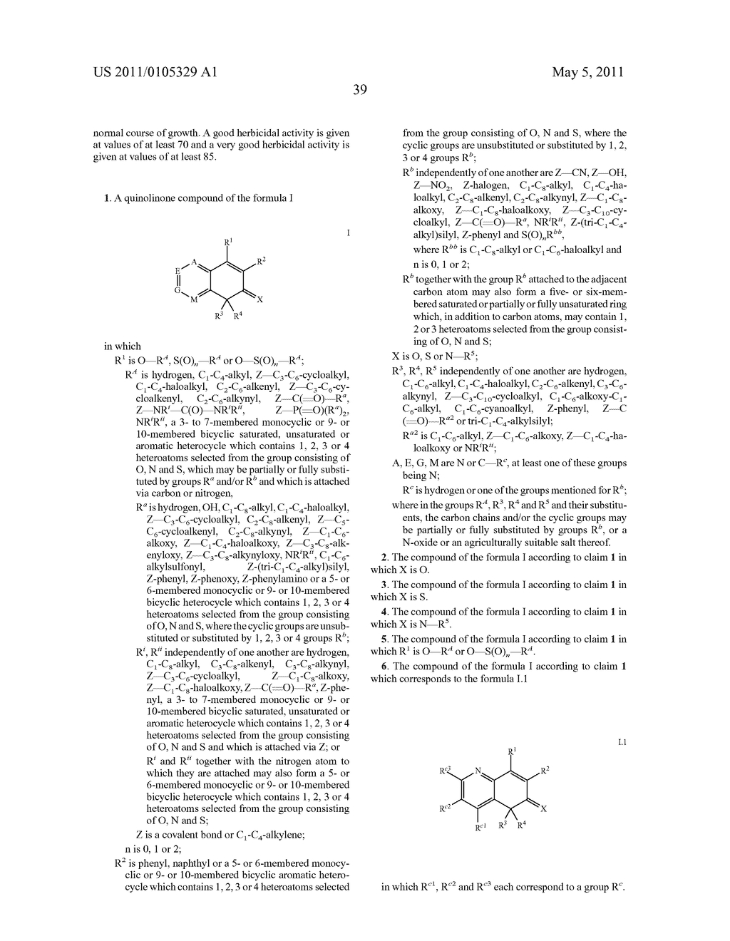 Substituted Quinolinones Having Herbicidal Action - diagram, schematic, and image 40