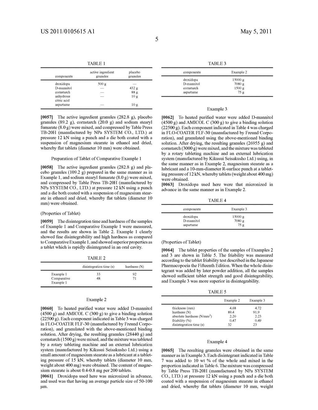 TABLET QUICKLY DISINTEGRATING IN THE ORAL CAVITY AND METHOD FOR PRODUCING THE SAME - diagram, schematic, and image 06