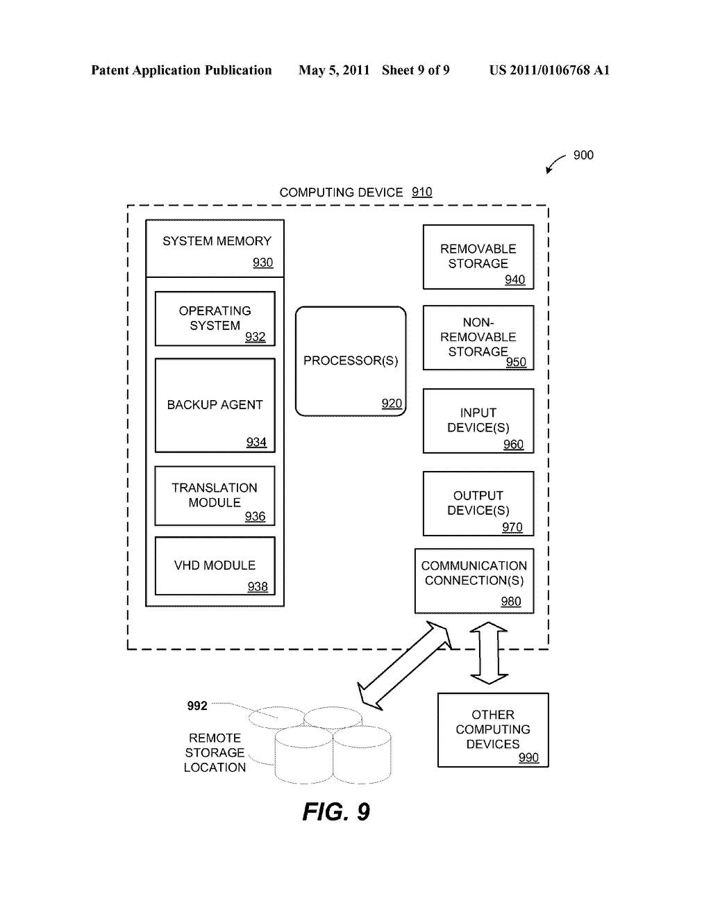 BACKUP USING METADATA VIRTUAL HARD DRIVE AND DIFFERENTIAL VIRTUAL HARD DRIVE - diagram, schematic, and image 10