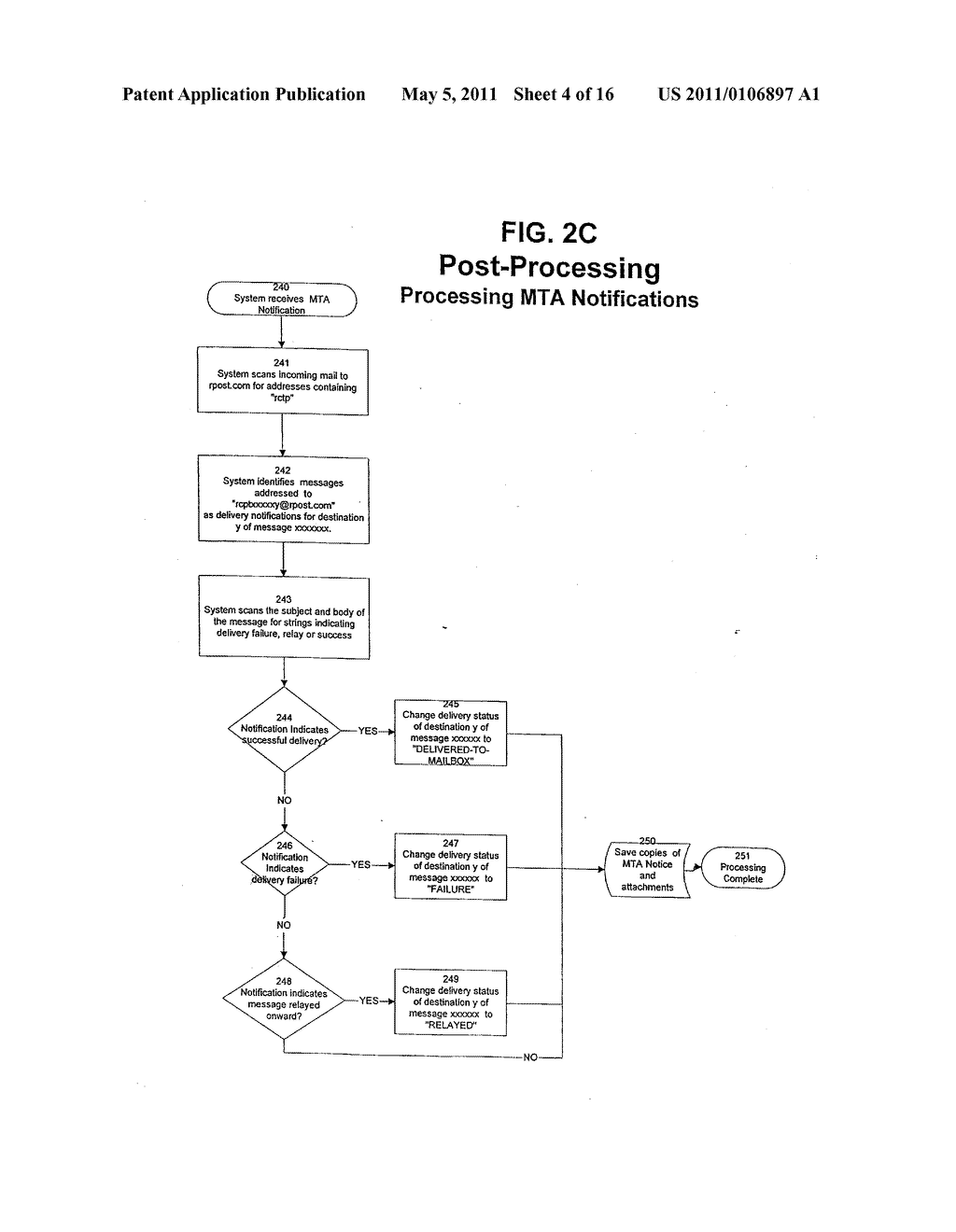 SYSTEM AND METHOD FOR VERIFYING DELIVERY AND INTEGRITY OF ELECTRONIC MESSAGES - diagram, schematic, and image 05