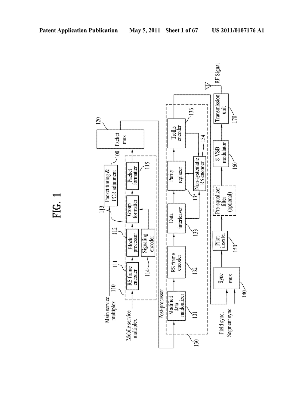 METHOD AND APPARATUS FOR TRANSMITTING BROADCAST SIGNAL IN TRANSMITTER - diagram, schematic, and image 02