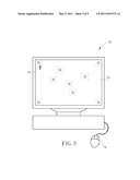 METHOD OF TESTING A CURSOR INTERACTIVE WITH A POINTING DEVICE ON A DISPLAYING DEVICE diagram and image