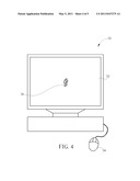 METHOD OF TESTING A CURSOR INTERACTIVE WITH A POINTING DEVICE ON A DISPLAYING DEVICE diagram and image