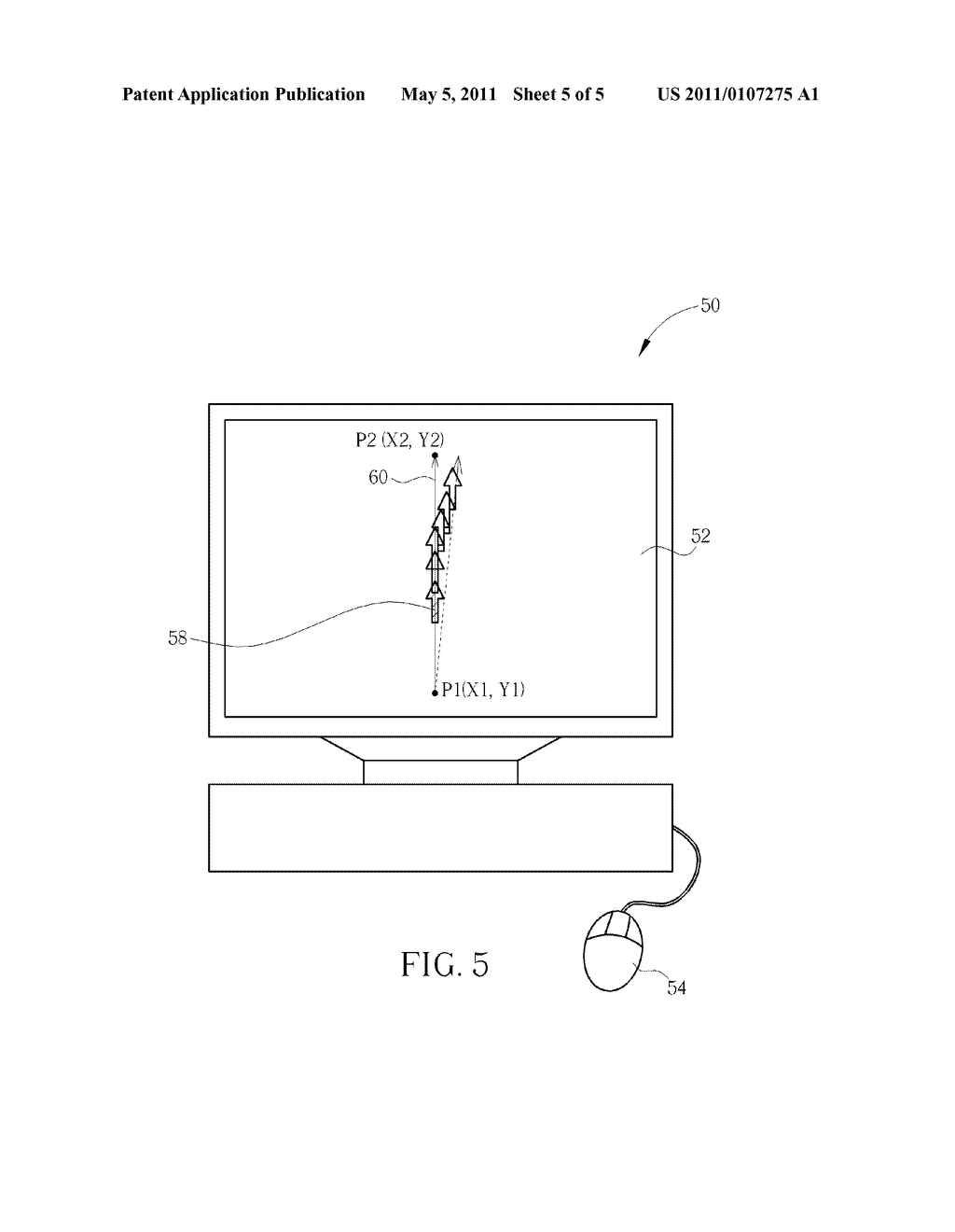 METHOD OF TESTING A CURSOR INTERACTIVE WITH A POINTING DEVICE ON A DISPLAYING DEVICE - diagram, schematic, and image 06