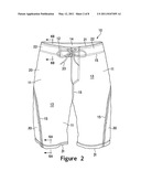 Water Shorts Incorporating A Stretch Textile diagram and image