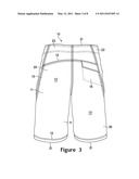 Water Shorts Incorporating A Stretch Textile diagram and image