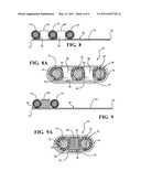 LOW PROFILE, WRAPPABLE ELONGATE MEMBERS SPACER AND METHOD OF MAINTAINING ELONGATE MEMBERS IN FIXED, SPACED RELATIVE RELATION diagram and image