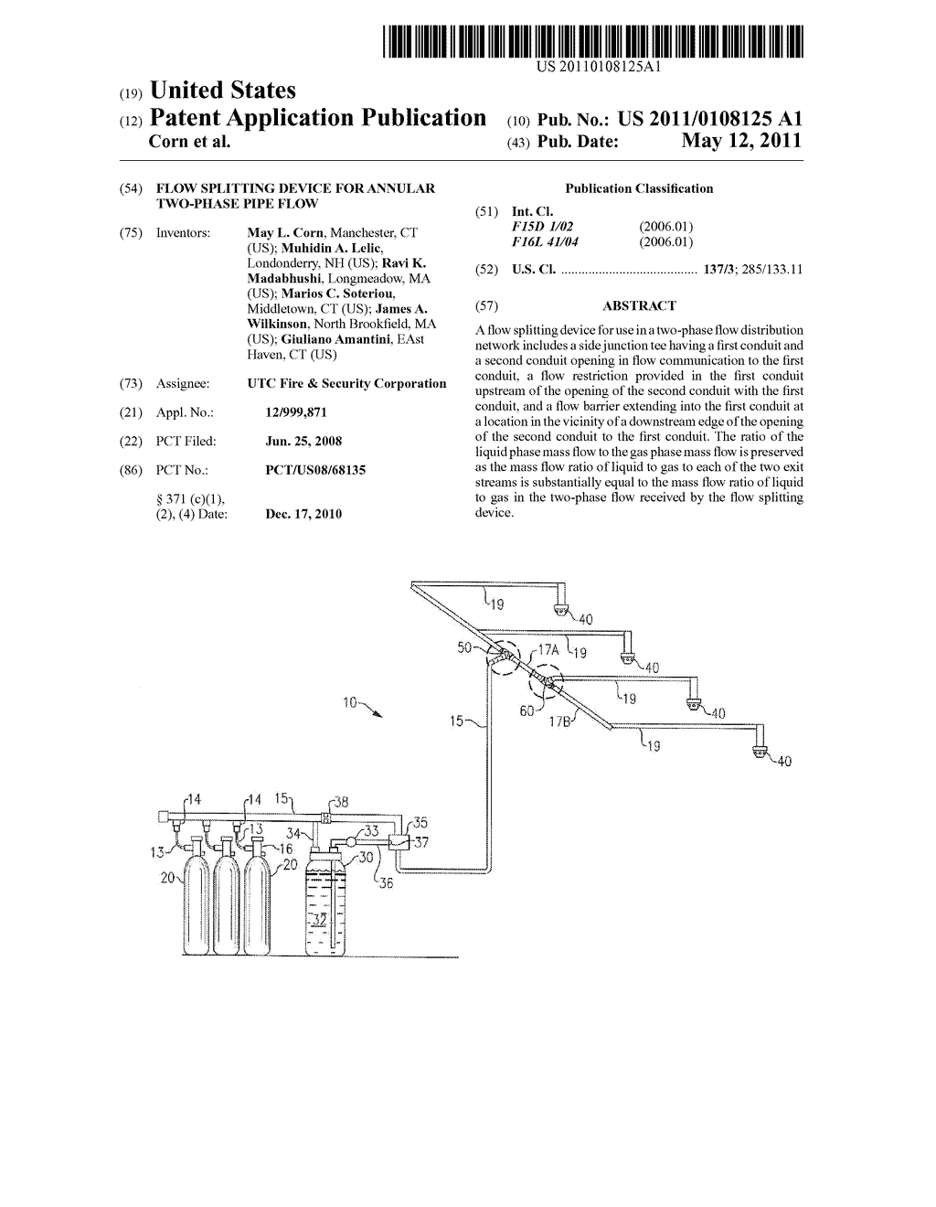 FLOW SPLITTING DEVICE FOR ANNULAR TWO-PHASE PIPE FLOW - diagram, schematic, and image 01