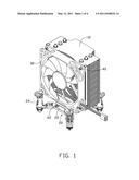 FASTENING DEVICE AND HEAT DISSIPATION APPARATUS USING THE SAME diagram and image