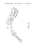 FASTENING DEVICE AND HEAT DISSIPATION APPARATUS USING THE SAME diagram and image