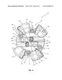 Drill Bit With Recessed Center diagram and image