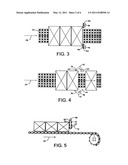 CONVEYOR WITH A GENTLE RETRACTABLE STOP diagram and image