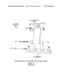 Set-top box support kit for LCD wall mounts diagram and image