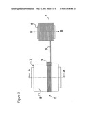 AXIAL DISPLACEMENT DEVICE, LINE DEPLOYMENT SYSTEM, AND A METHOD FOR DEPLOYING A LINE diagram and image