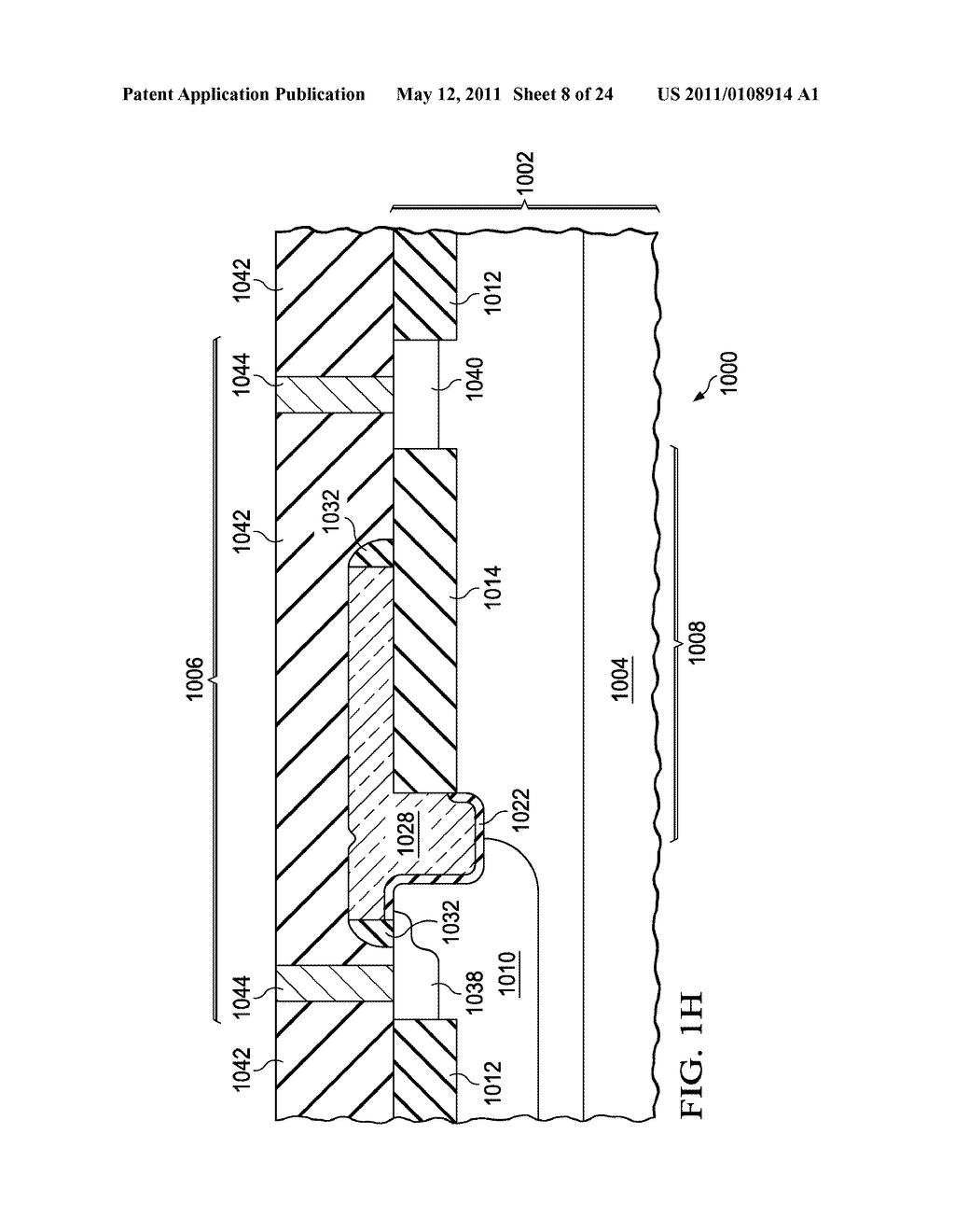 MOS TRANSISTOR WITH GATE TRENCH ADJACENT TO DRAIN EXTENSION FIELD INSULATION - diagram, schematic, and image 09