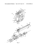 APPARATUS FOR INSERTION AND EXTRACTION OF FUEL INJECTION LANCES INTO AND OUT OF THE TUYERE STOCK OF A FURNACE BLAST diagram and image